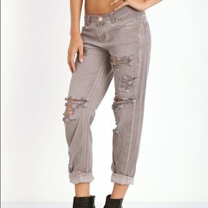 One by One Teaspoon Blush Awesome Baggies Jeans